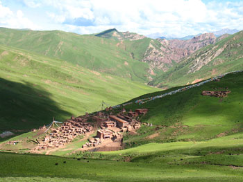 Gebchak Gonpa nunnery in the Kham region of eastern Tibet.