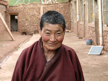 Gebchak Gonpa senior nun, Tamke Wangmo.