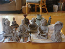 Clay Buddhas