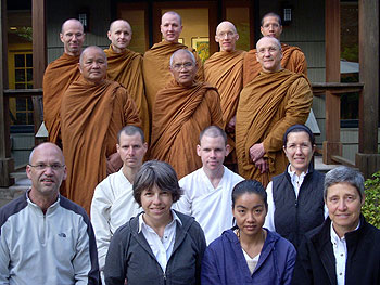 Thai Forest monks visiting from Thailand and California and their stewards were hosted by Scott and Joan Benge and lay supporters from Portland Friends of the Dharma
